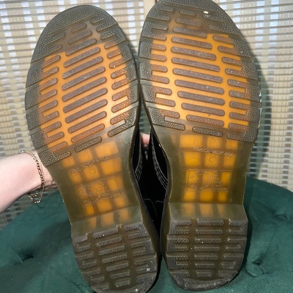 Doc Martens 1460 Lace Up Combat Boots in Black Smooth Leather, Size 8 - Picture 8 of 10